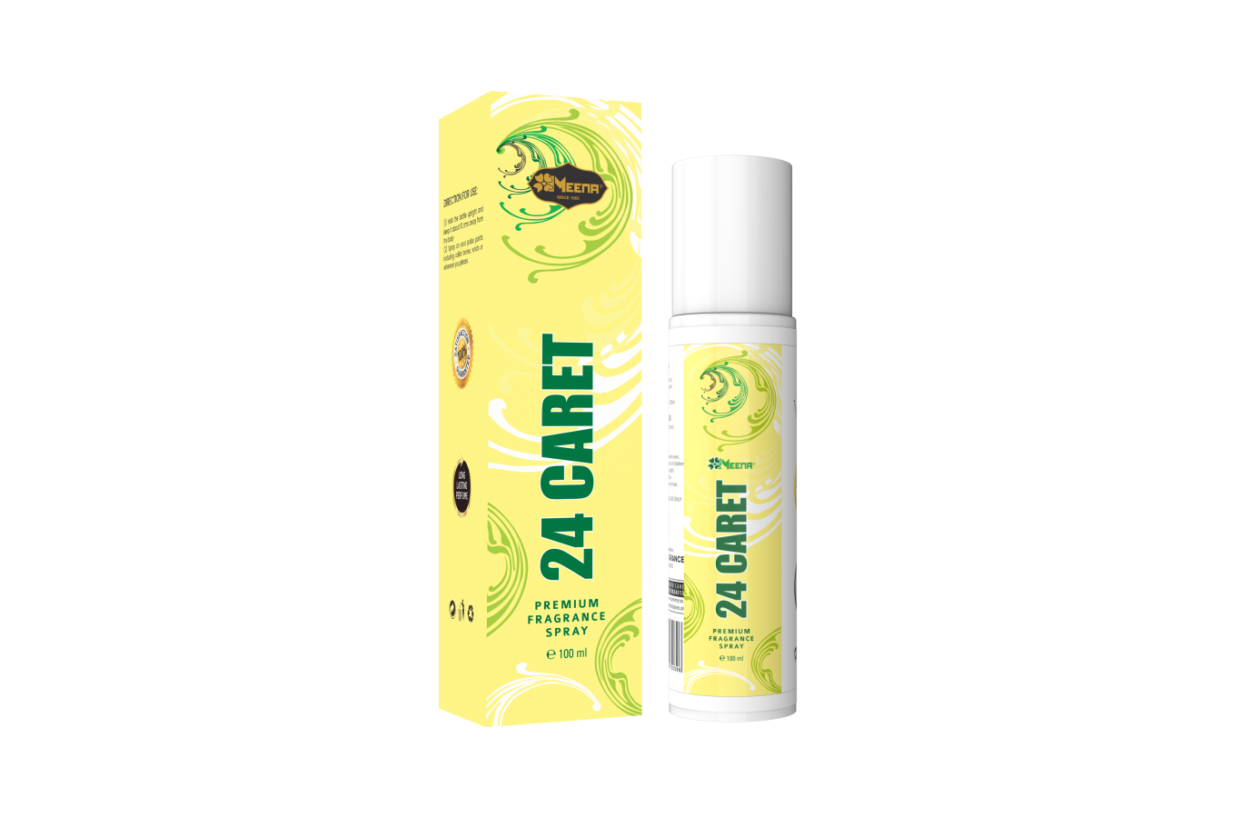 24 Caret Perfume 100ML – Citrus, Floral, Green, Woody & Musky Fragrance