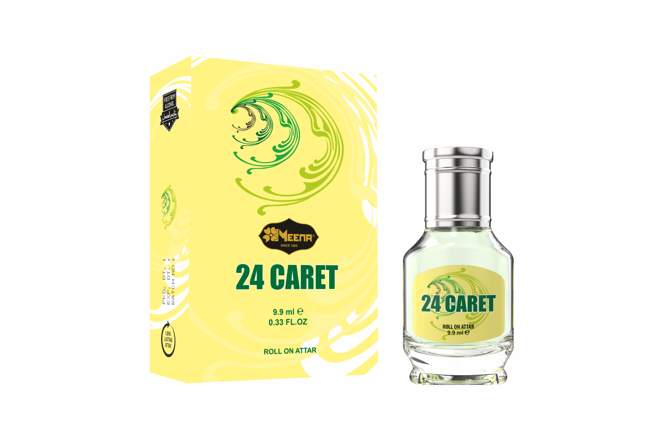 24 Caret Attar – 9.9ML | Citrus, Floral, Green, Woody & Musky Fragrance