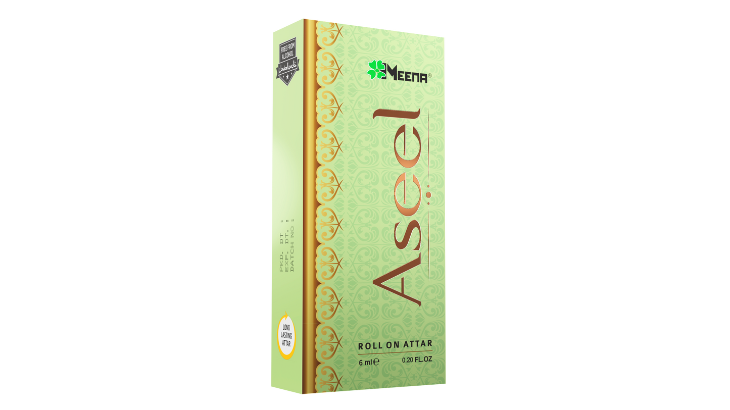 Aseel Attar – 6ML Pack of Two | Saffron, Oudh, Floral, Amber & Woody Fragrance