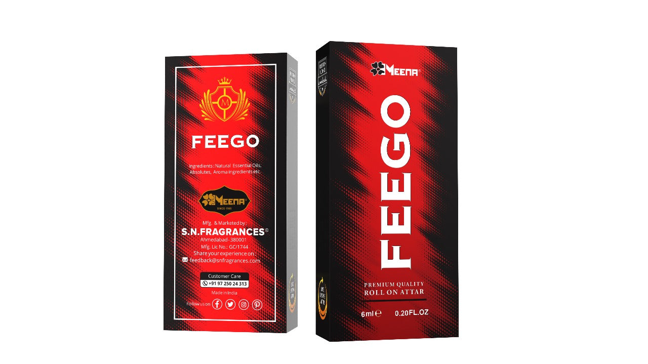 Feego Attar – 6ML Pack of Two | Aromatic, Citrus, Floral, Amber & Woody Fragrance