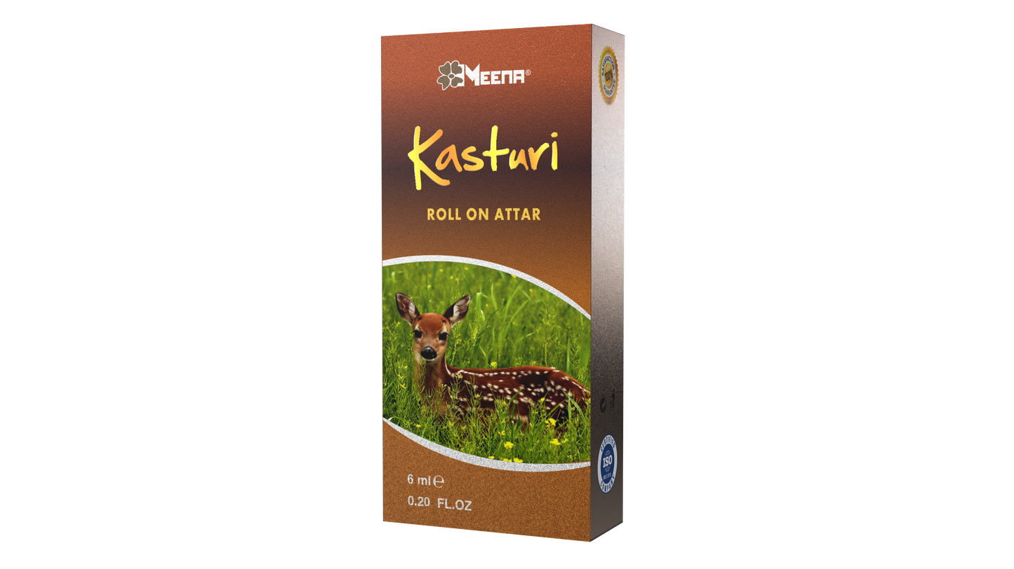 Kasturi Attar – 6ML Pack of Two | Warm Spicy, Floral, Mossy, Powdery & Musky Fragrance