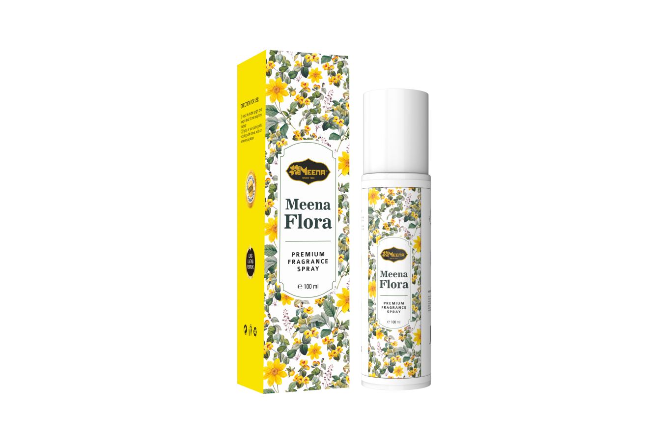 Meena Flora Perfume 100ML – Pear Blossom, Red Berries, Gardenia, Jasmine & Patchouli Fragrance
