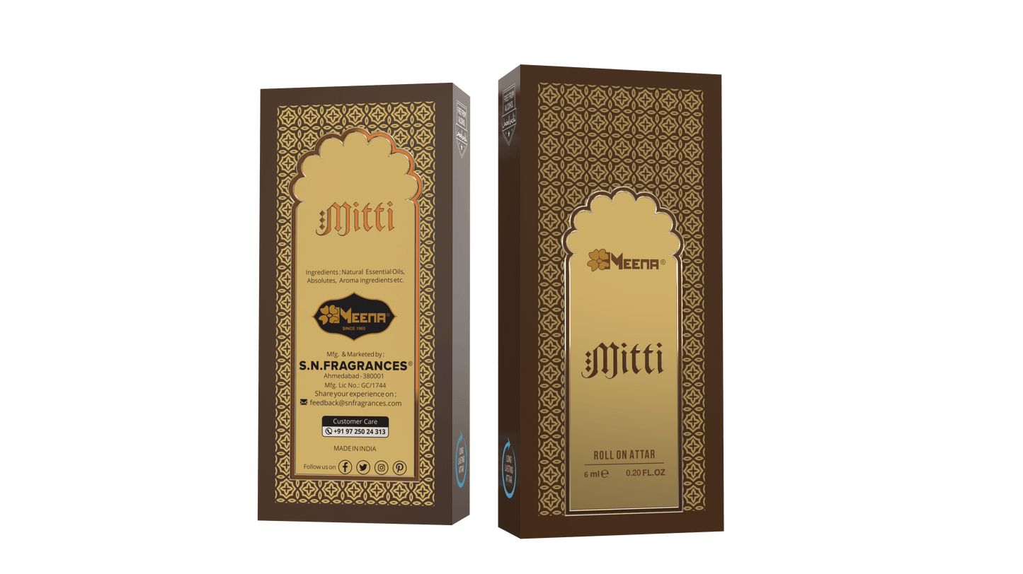 Mitti Attar – 6ML Pack of Two | Earthy & Woody Natural Fragrance