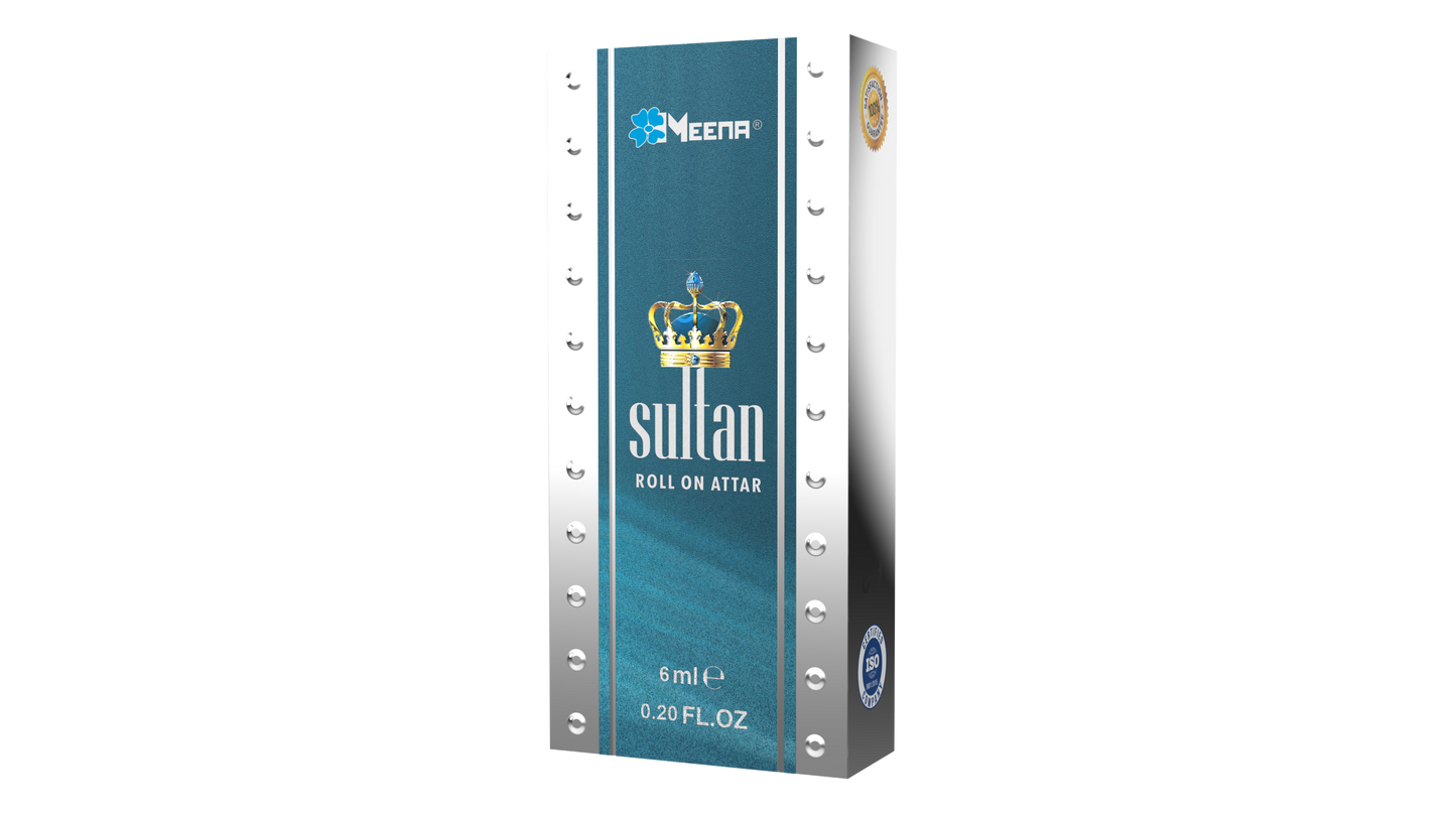 Sultan Attar – 6ML Pack of Two | Leathery, Floral, Musky & Amber Fragrance
