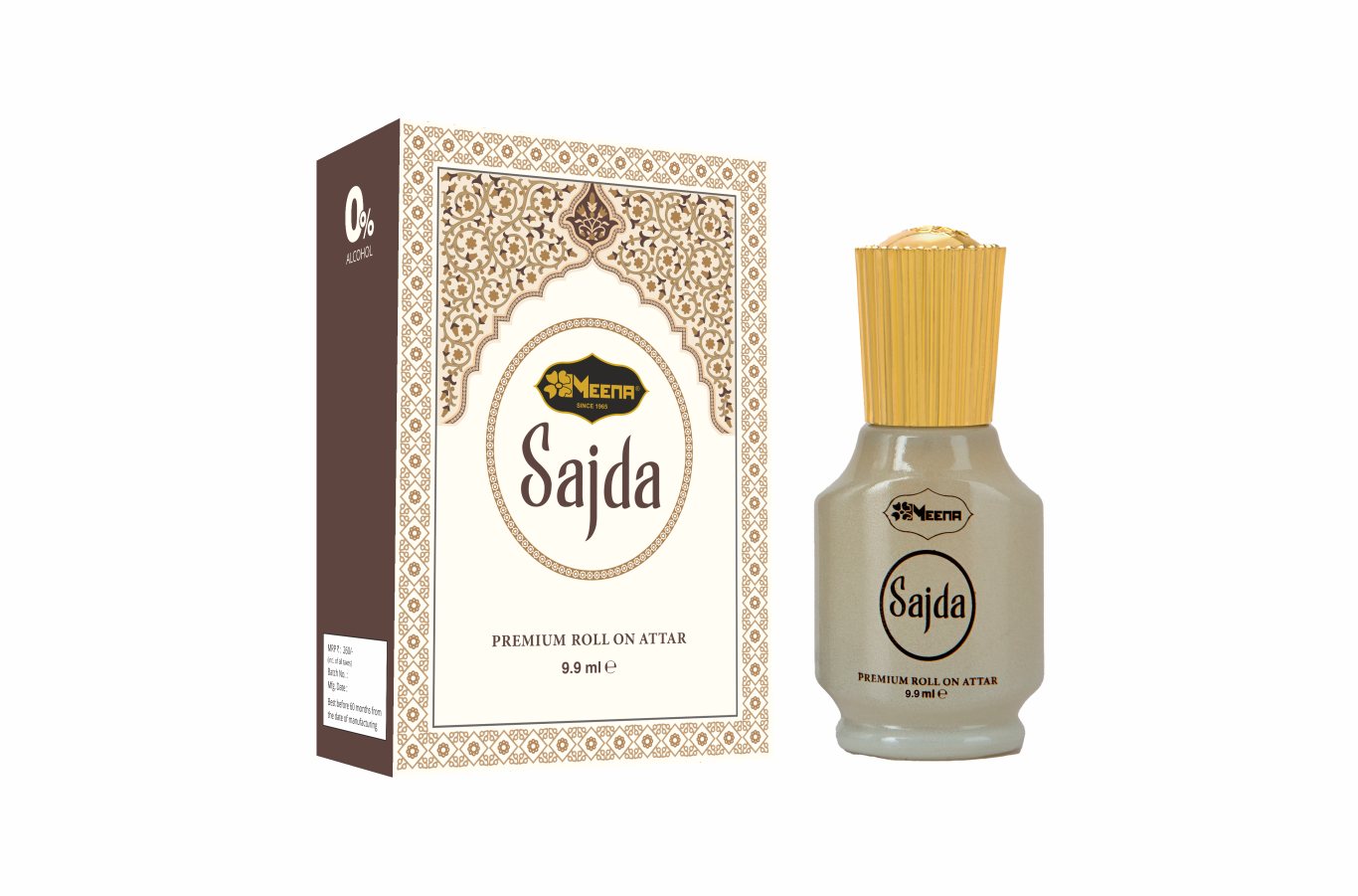 Sajda Attar – 9.9ML | Sweet, Woody, Caramelic, Fruity & Agarwood Fragrance