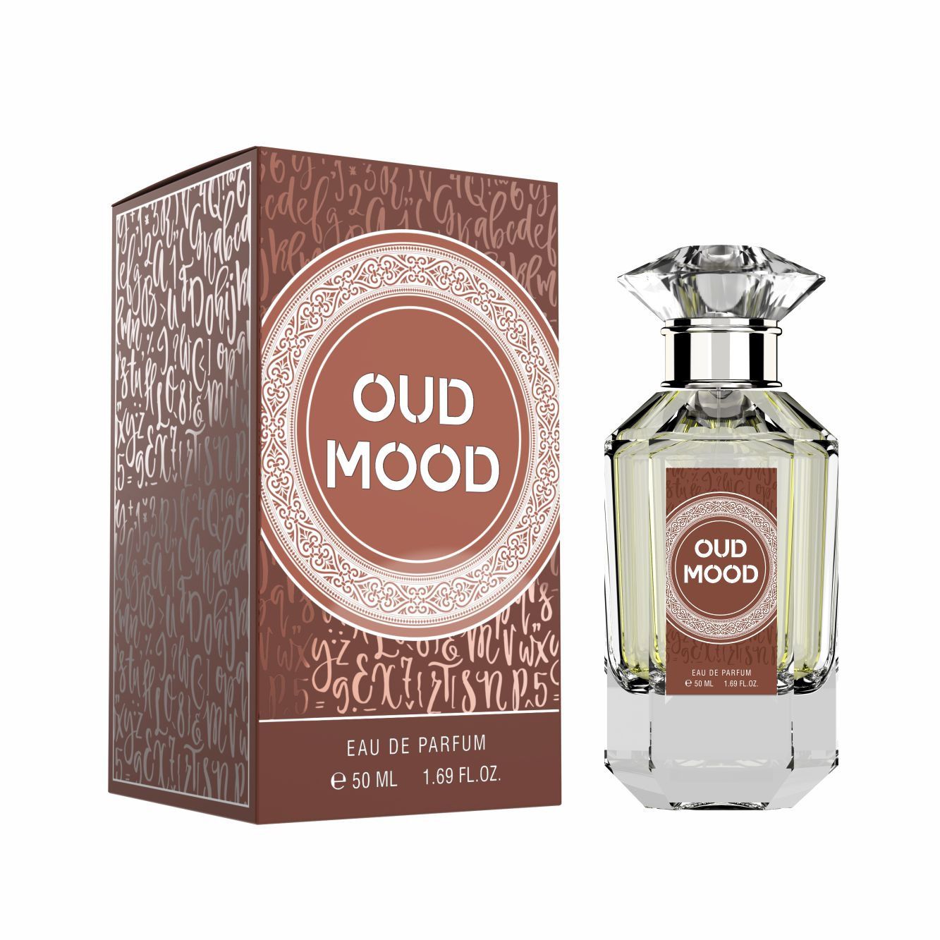 Oud Mood - Eau de Parfum 50ML - Saffron Vanilla Amber Rose Jasmine Violet SandalWood Vanilla Patchooli
