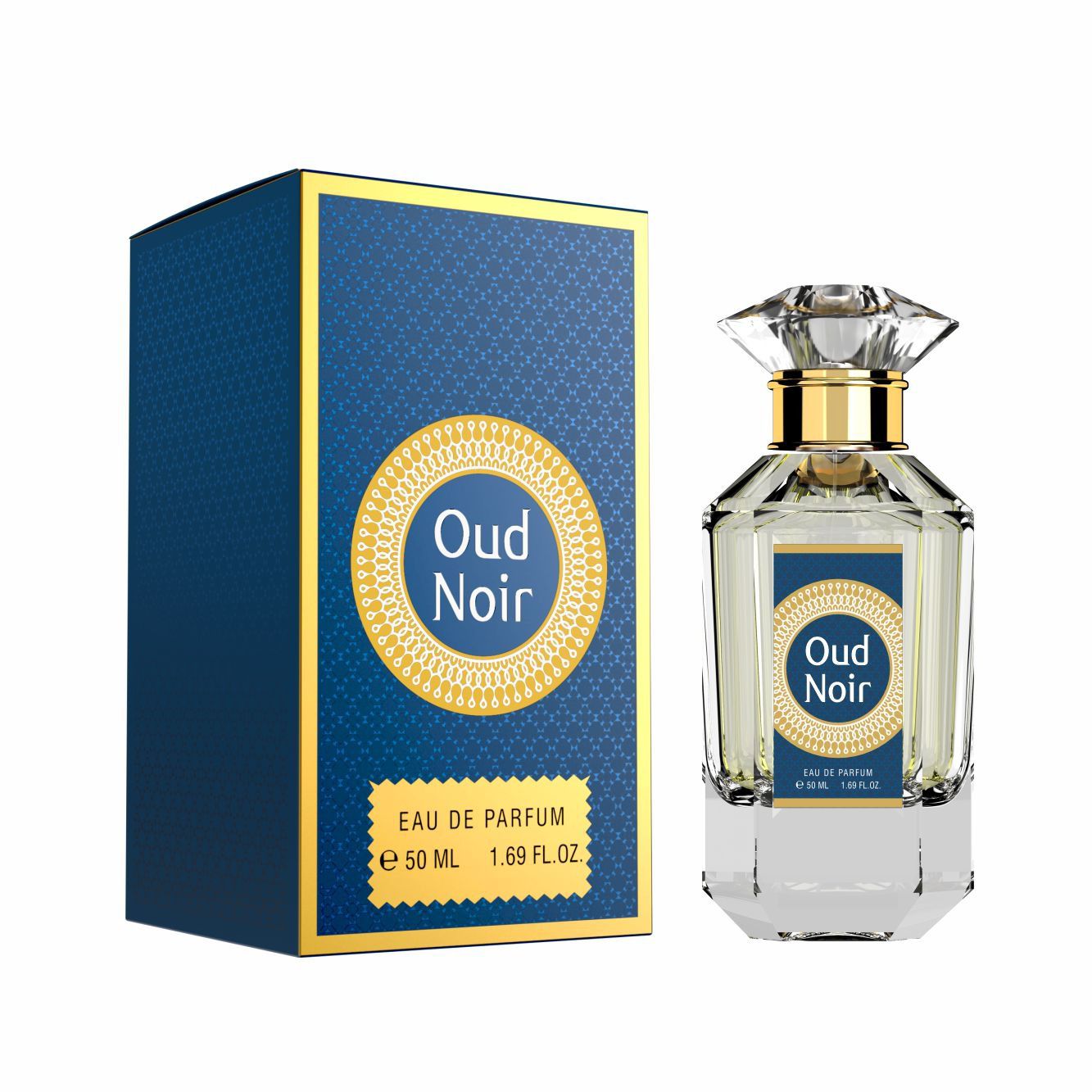 Oud Noir - Eau de Parfum 50ML - Citrus Saffron Oud Jasmine Rose Lily Sandalwood Musk Agarwood