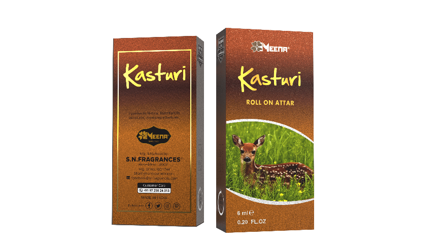 Kasturi Attar – 6ML Pack of Two | Warm Spicy, Floral, Mossy, Powdery & Musky Fragrance
