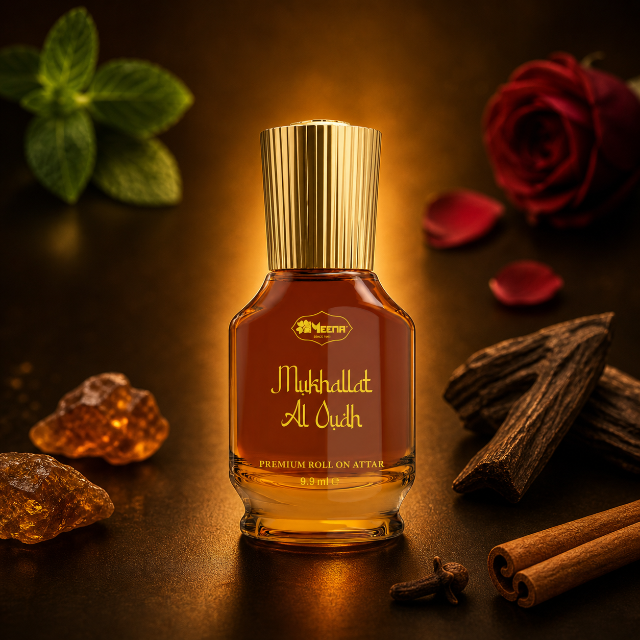 Mukhallat Al Oudh Attar – 9.9ML | Sweet, Herbal, Floral, Spicy & Woody Fragrance