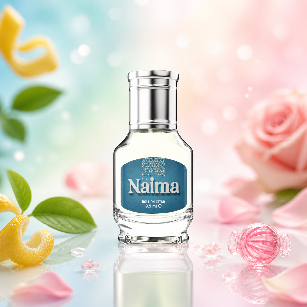 Naima Attar – 9.9ML | Floral, Green, Powdery, Musk & Vanilla Fragrance