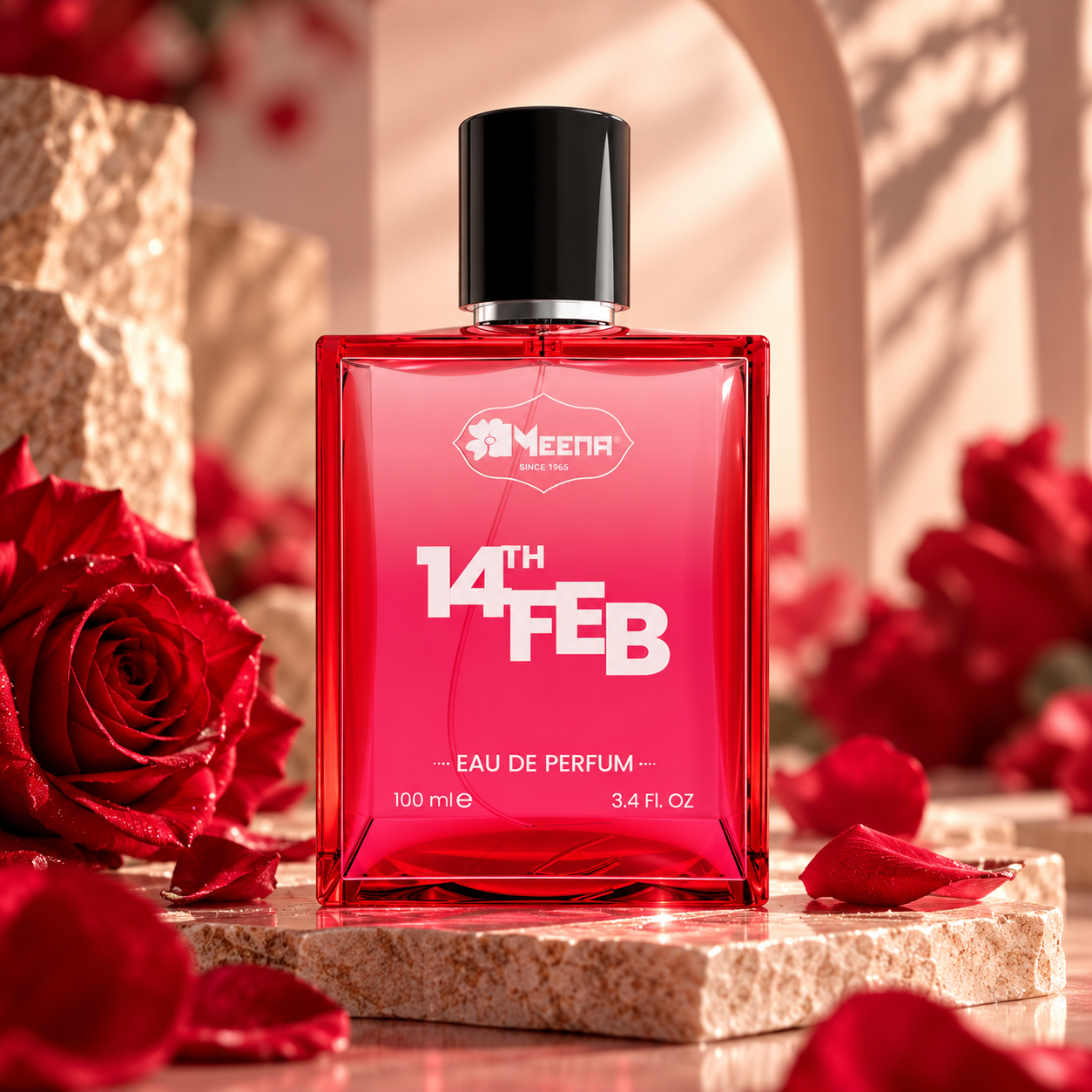 14th Feb Eau de Parfum 100ML – Floral, Amber & Woody Fragrance