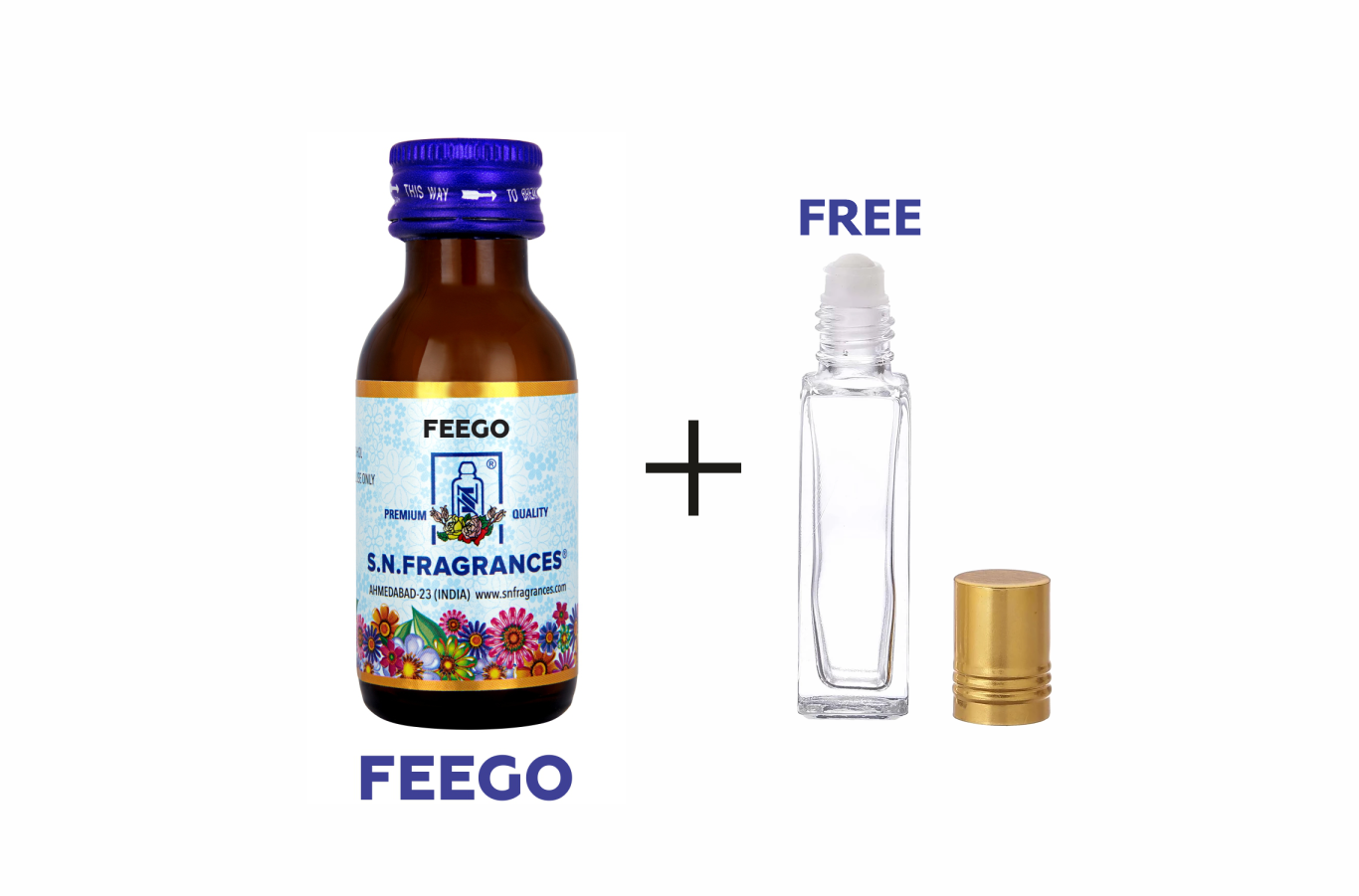 Feego Attar 25GM – Aromatic, Citrus, Floral & Woody Fragrance