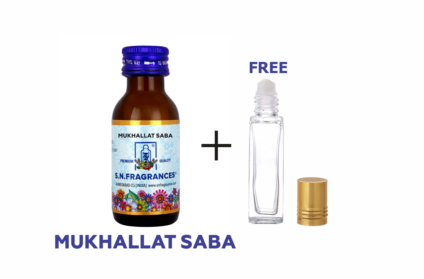 Mukhallat Saba Attar 25GM – Floral, Amber & Woody Fragrance
