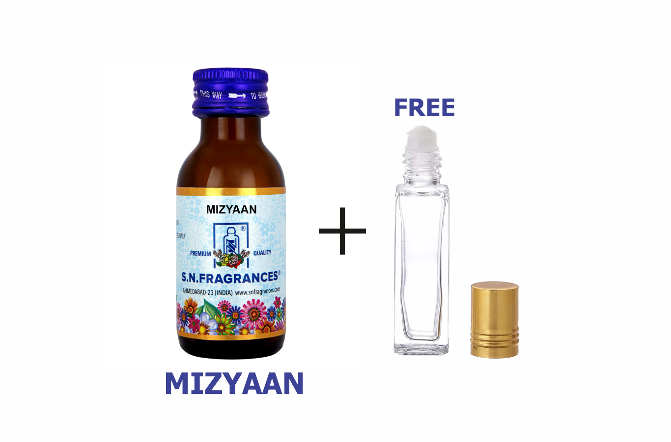 Mizyaan Attar 25GM – Amber, Floral, Spicy, Musky & Oudh Fragrance