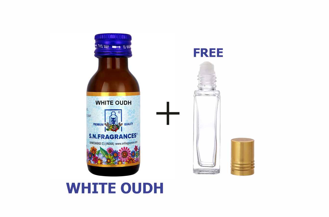 White Oudh Attar 25GM – Floral, Woody, Amber & Agarwood Fragrance