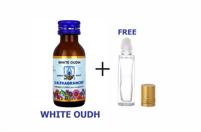 White Oudh Attar 25GM – Floral, Woody, Amber & Agarwood Fragrance