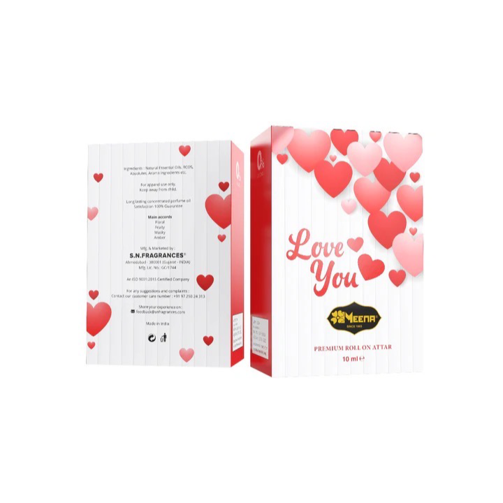 Love You Attar 10ML – Floral, Fruity & Musky Amber Fragrance