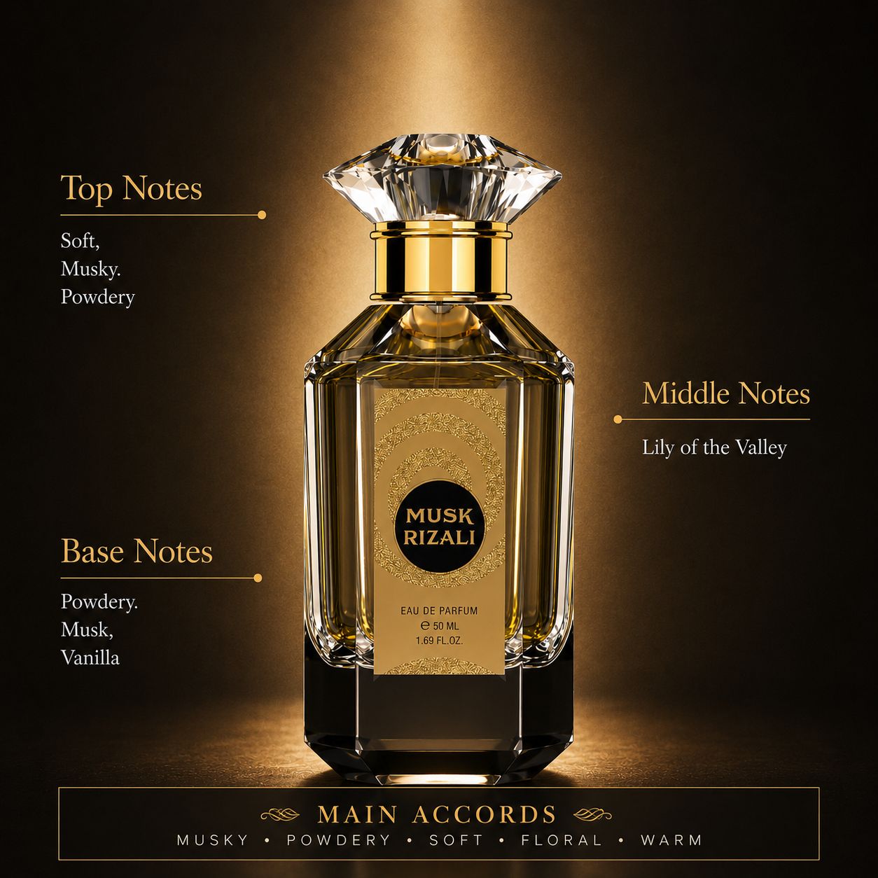 Musk Rizali – Premium White Musk Eau de Parfum | 50ml