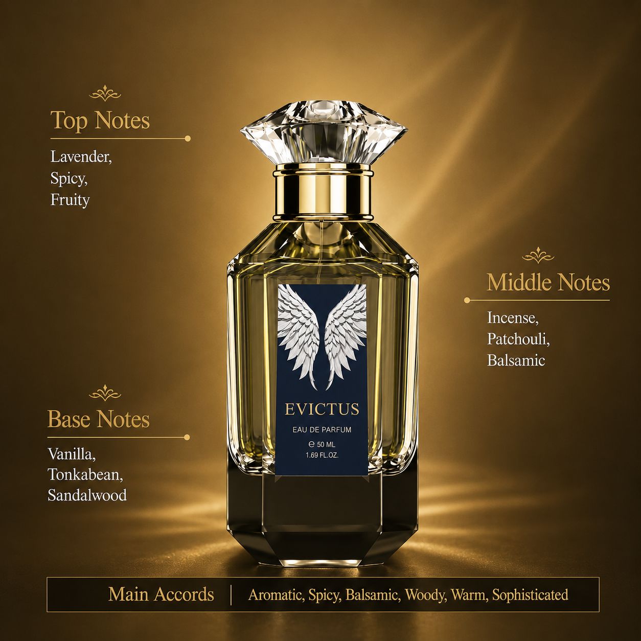 Evictus – Spicy Incense & Woods Eau de Parfum | 50ml