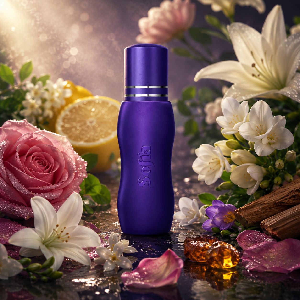 Sofia Attar – 6ML | Citrus, Rose, Jasmine, Lily, Fresia, Musk, Amber & Sandalwood