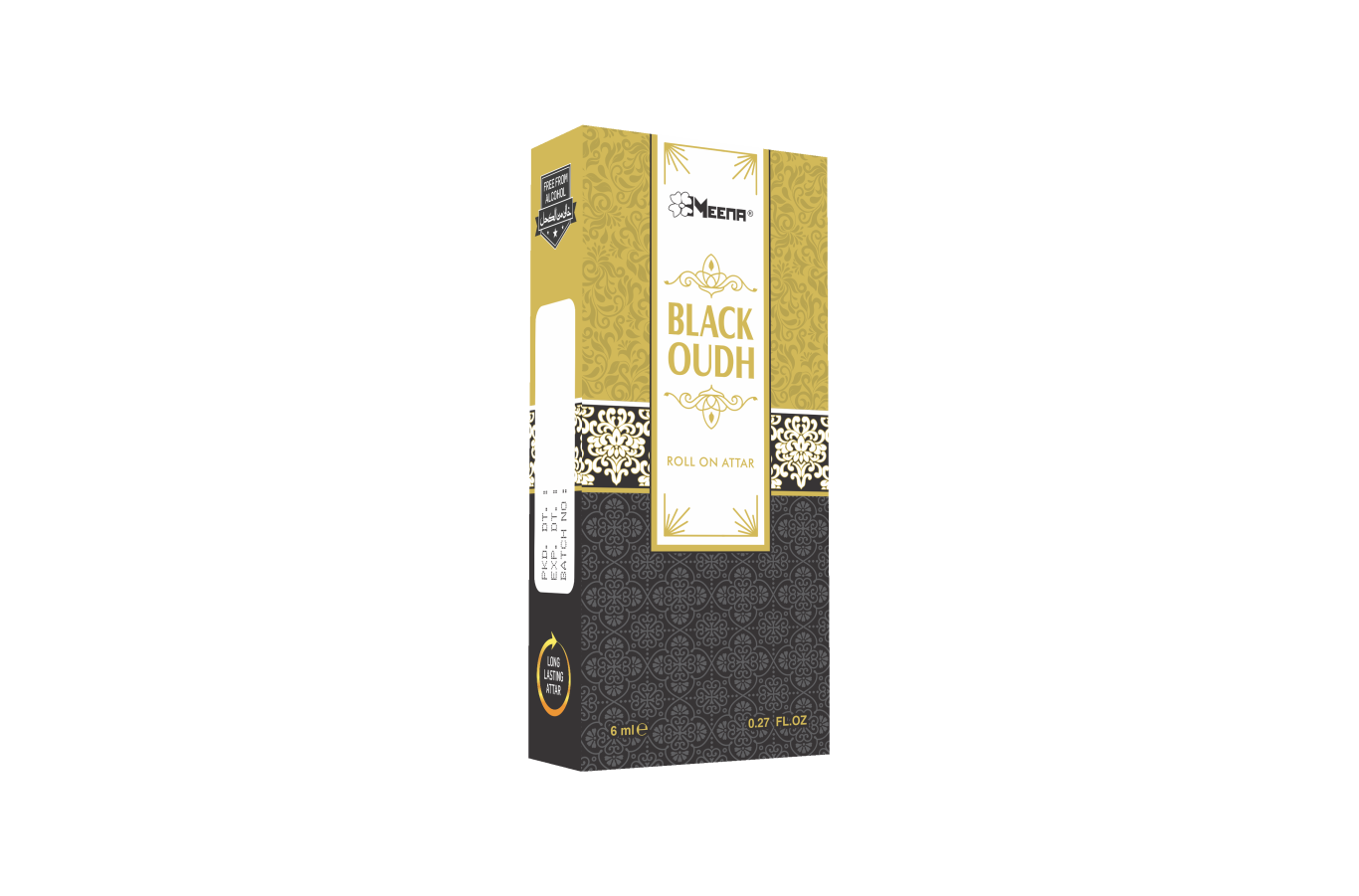 Black Oudh Attar – 6ML (Pack of Two) | Spicy, Dark, Rich, Amber, Woody & Agarwood Fragrance