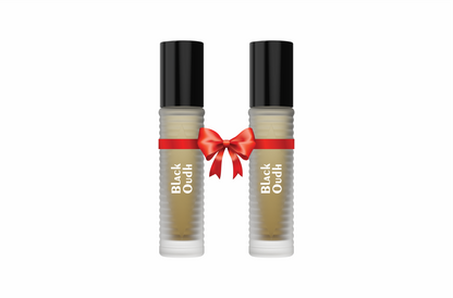 Black Oudh Attar – 6ML (Pack of Two) | Spicy, Dark, Rich, Amber, Woody & Agarwood Fragrance