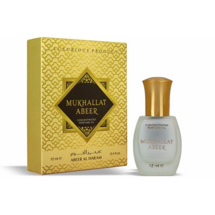 Mukhallat Abeer Attar – 12ML | Sweet Floral Blend with Rose, Jasmine, Lotus, Lily, Amber & Musk