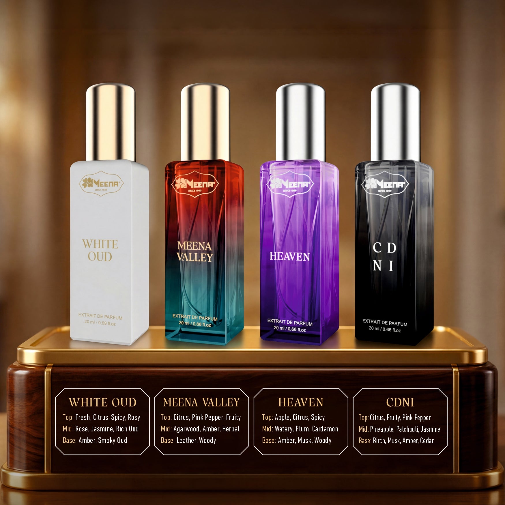 Discovery Perfume Gift Set (4x20ml) | Premium Oud Scents – Meena