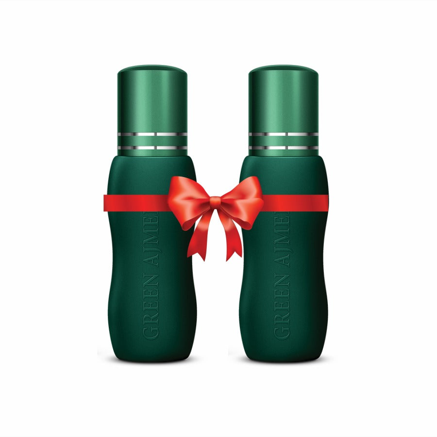Green Ajmeri 6ml roll-on attar, pack of two – Meena Fragrances