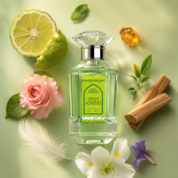 Green Ajmeri – Fresh Green & Sandalwood Eau de Parfum | 50ml