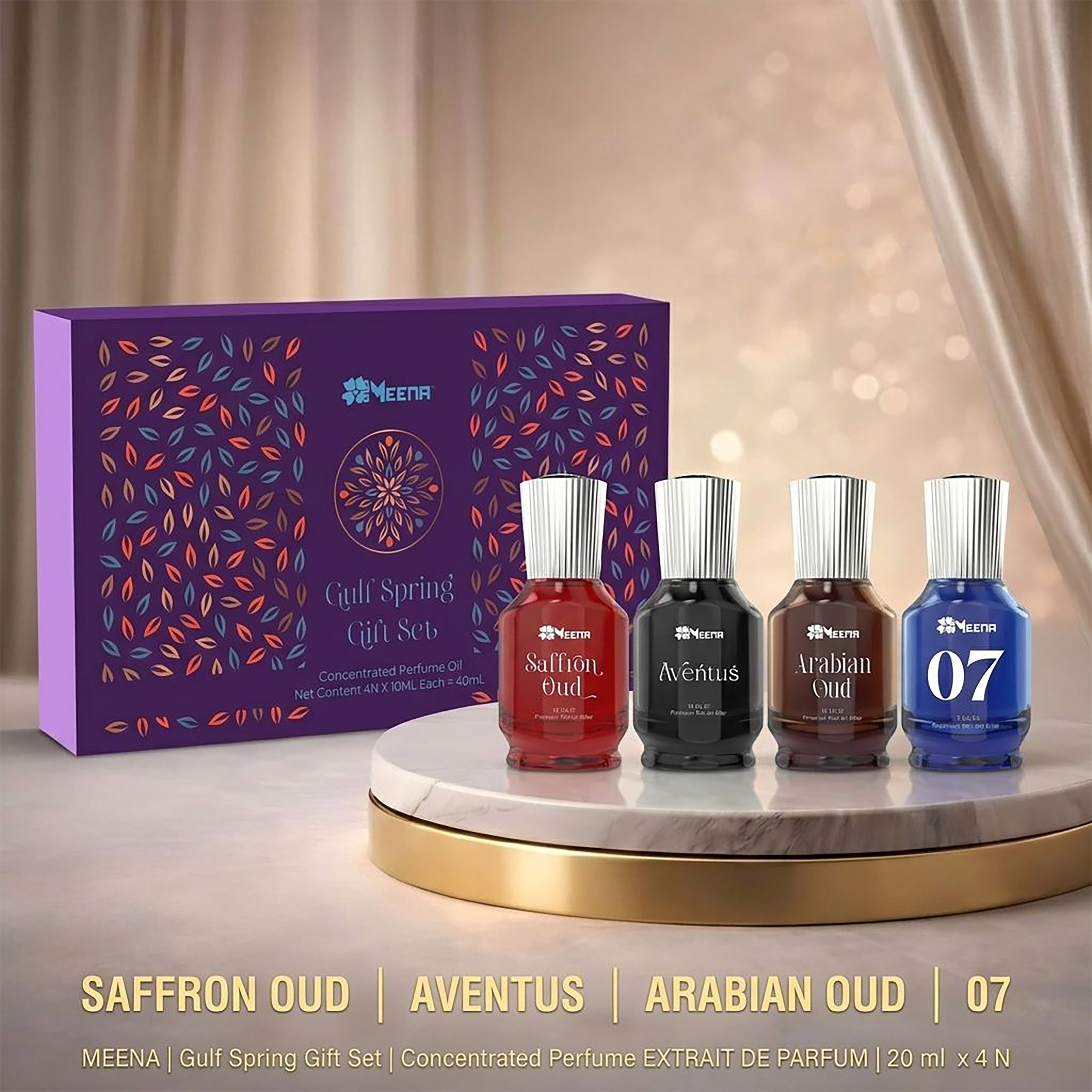 Gulf Spring Gift Set by Meena Fragrances ( 4 x 10ml )