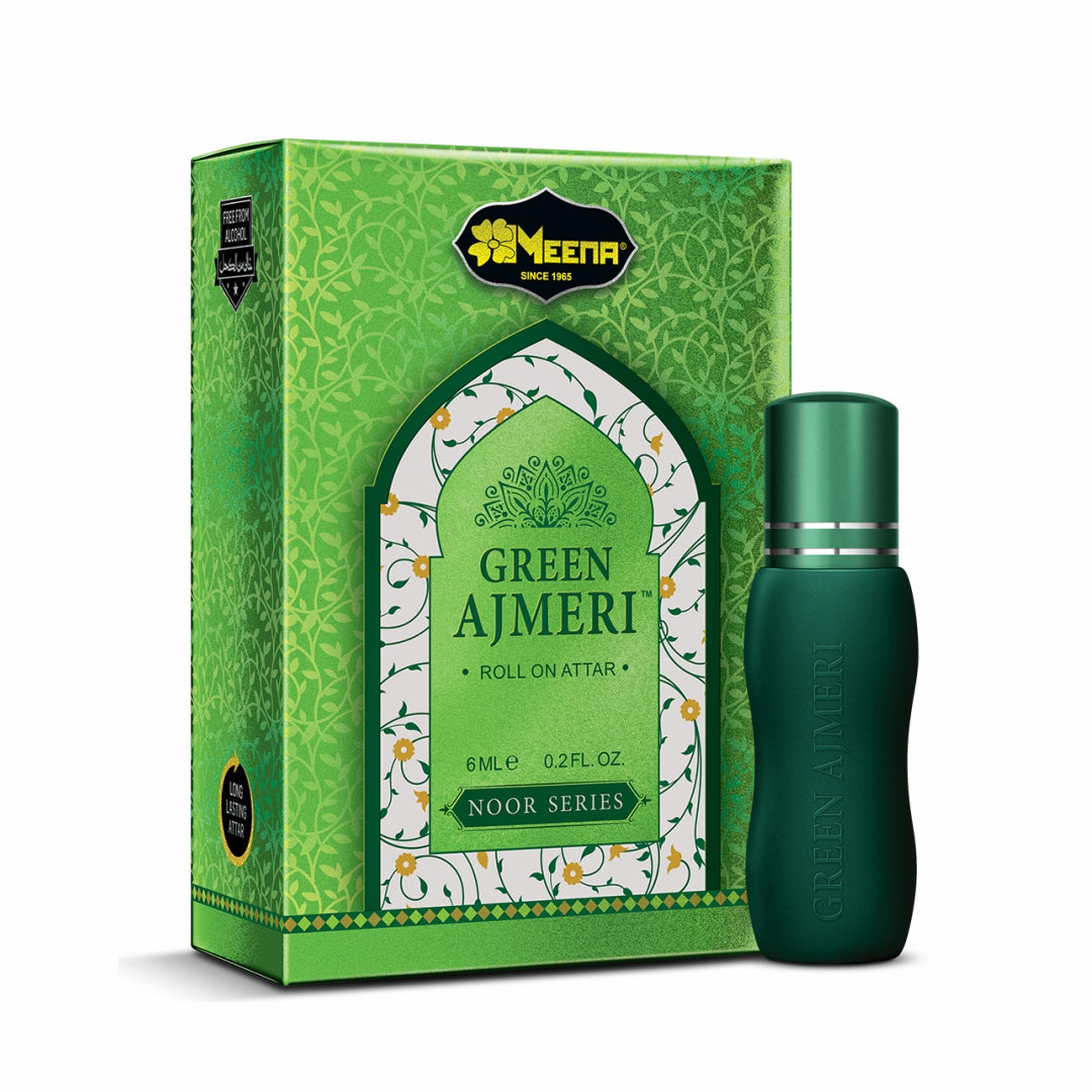 Green Ajmeri 6ml roll-on attar – product photo