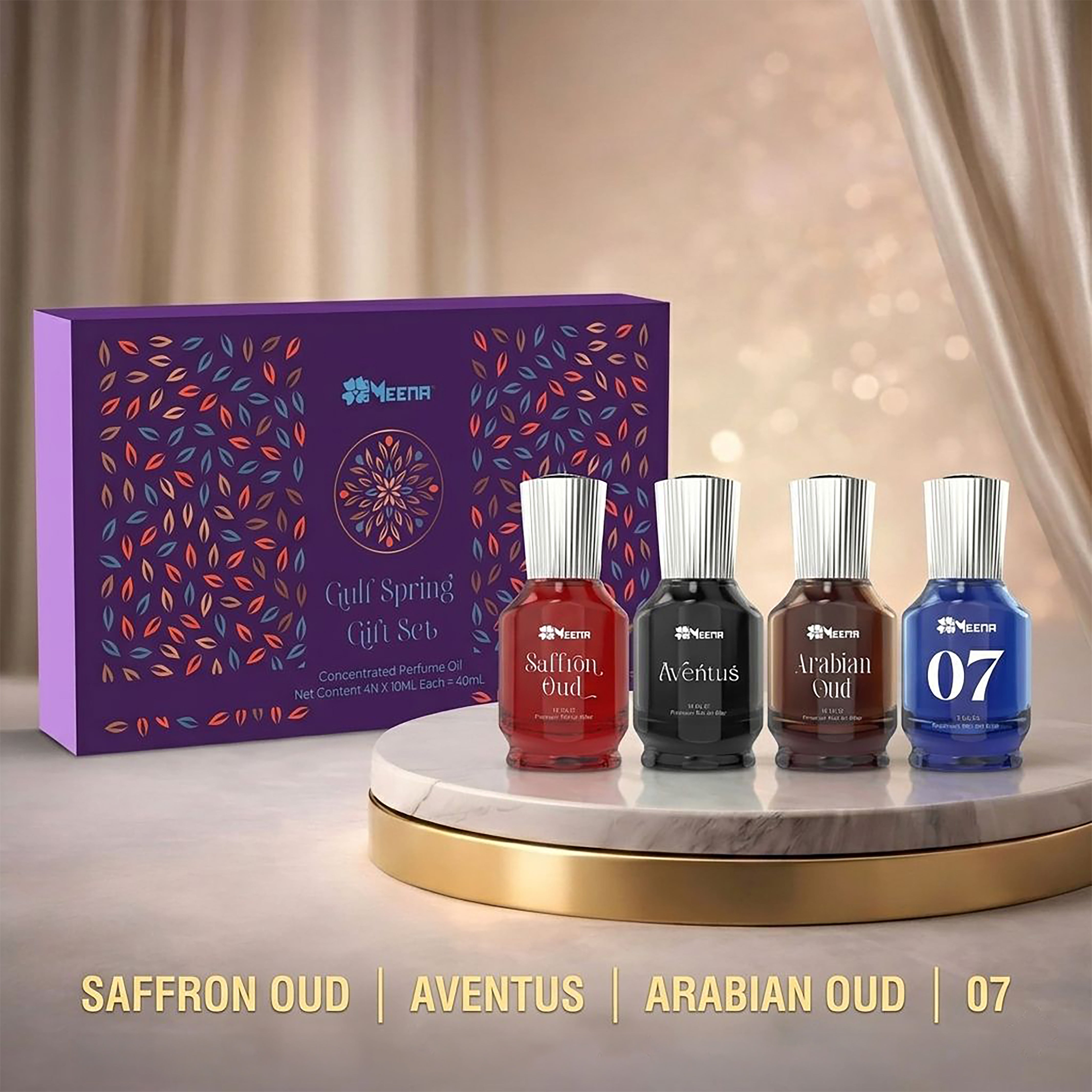Gulf Spring Gift Set by Meena Fragrances ( 4 x 10ml )
