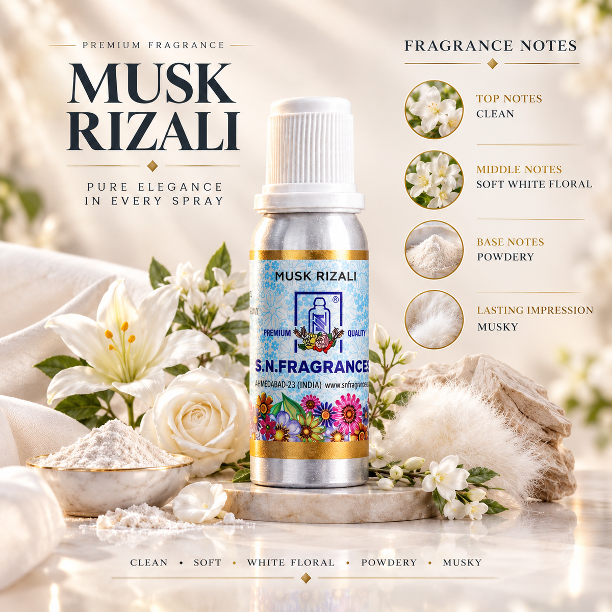 Musk Rizali Attar – 25gm