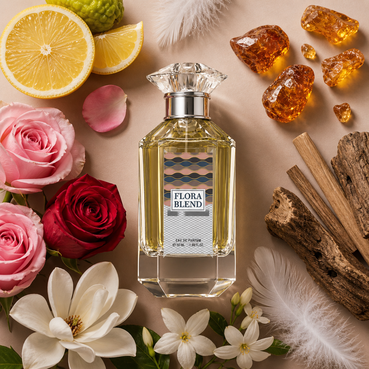 Flora Blend – Citrus & Magnolia Eau de Parfum | 50ml