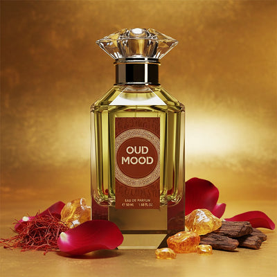 Oud Mood - Eau de Parfum 50ML - Saffron Vanilla Amber Rose Jasmine Violet SandalWood Vanilla Patchooli
