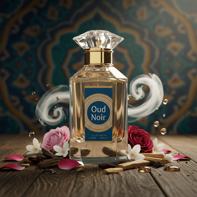 Oud Noir - Eau de Parfum 50ML - Citrus Saffron Oud Jasmine Rose Lily Sandalwood Musk Agarwood