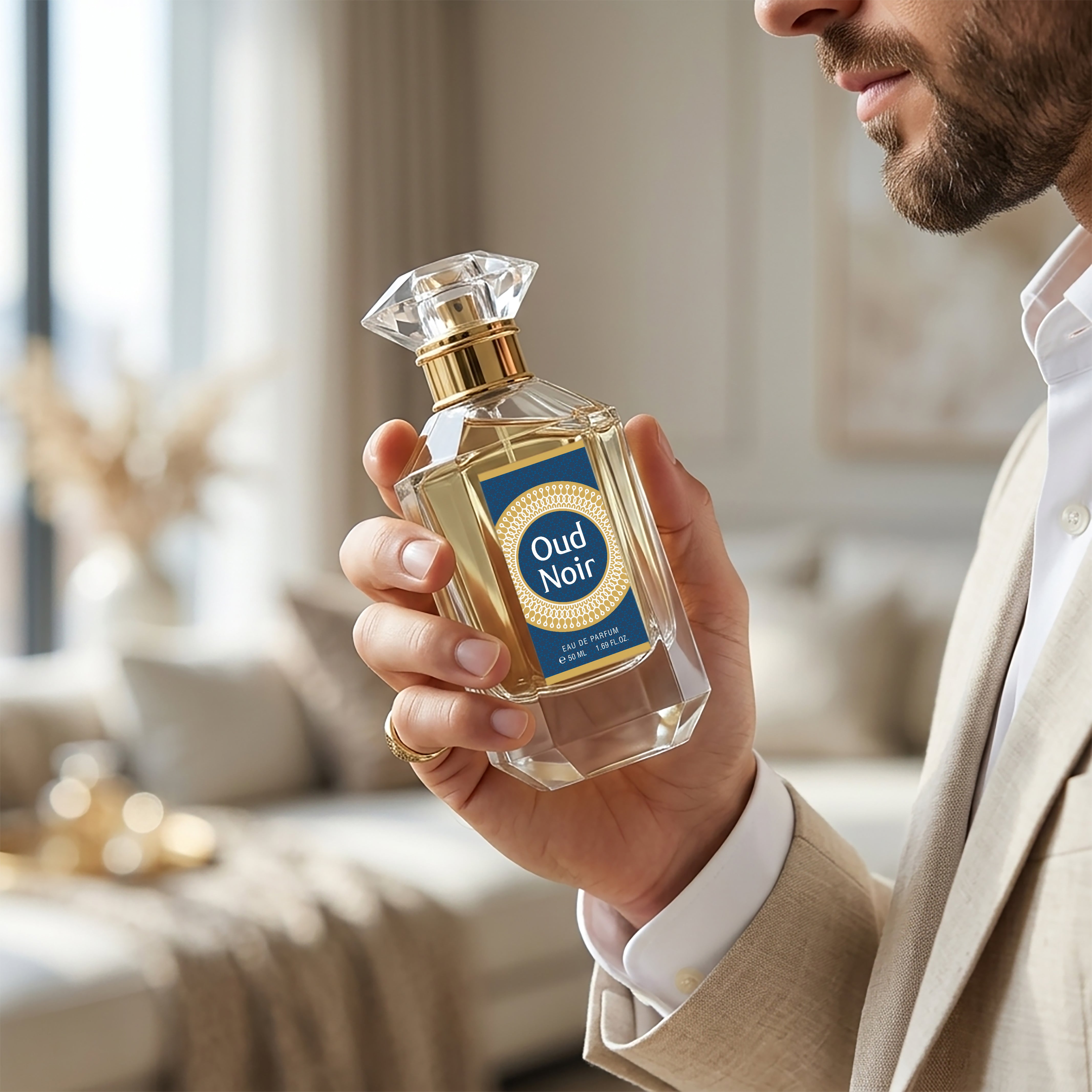 Oud Noir - Saffron & Sandalwood Eau de Parfum (50ml)