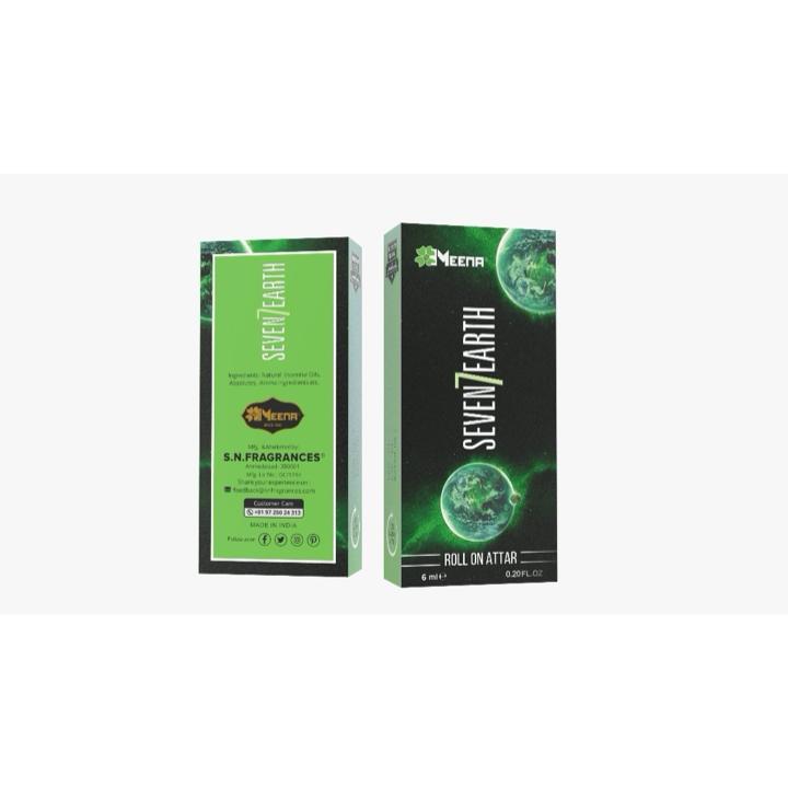 Seven Earth Attar – 6ML Pack of Two | Green, Floral & Indian Mogra Fragrance
