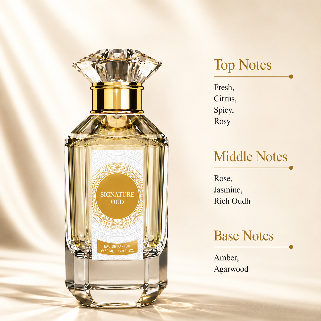 Signature Oud - Royal Rose & Amber Eau de Parfum (50ml)