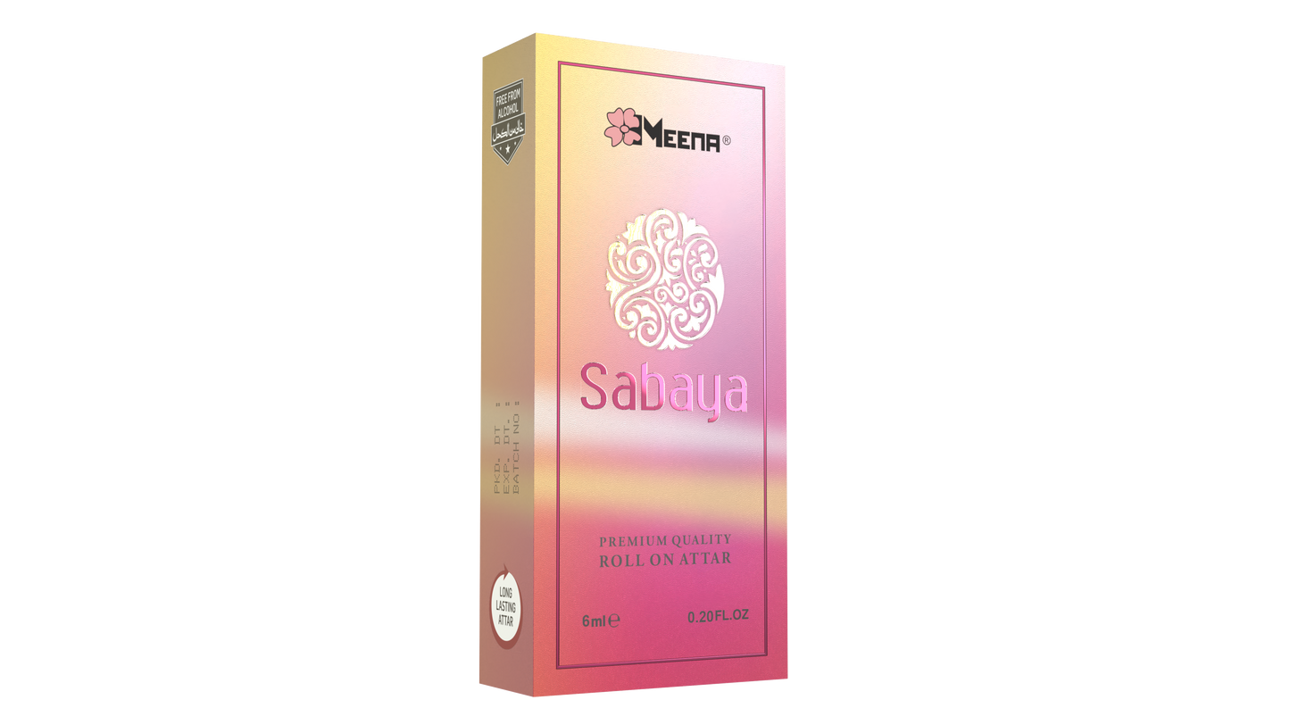 Sabaya Attar – 6ML Pack of Two | Floral, Amber & Woody Fragrance