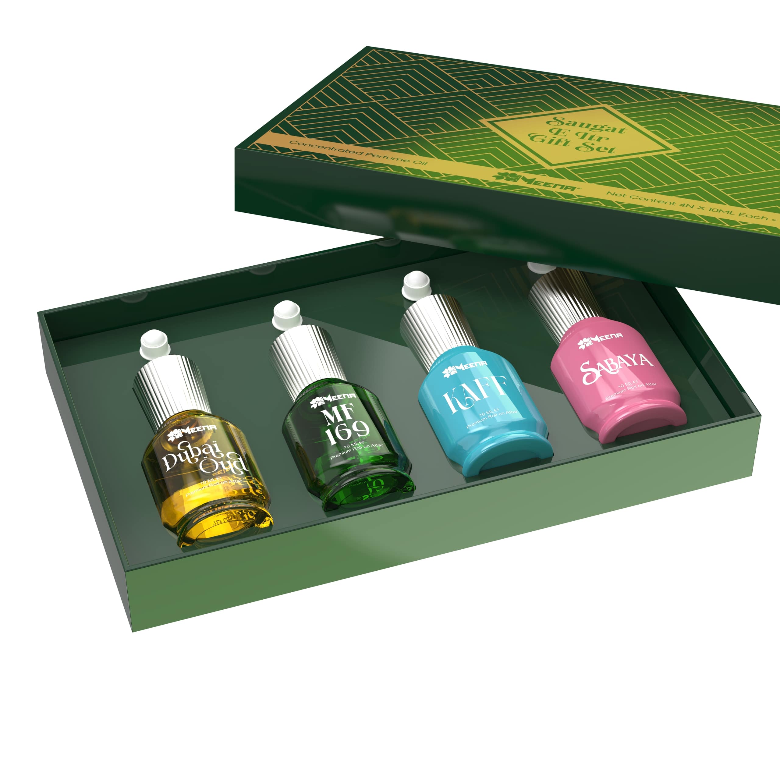 Saugat E Itr Gift Set by Meena Fragrances ( 4 x 10ml )