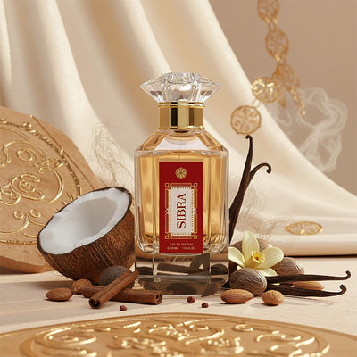 Sibra -Eau de Parfum 50ML - Cinnamon Nutmeg Vanilla Jasmine Coconut Almond Vanilla Tonkabean Musk