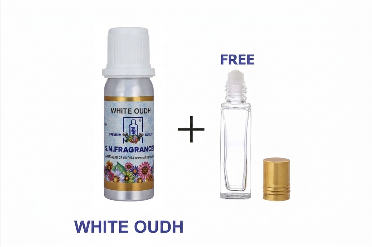 White Oudh Attar 25GM – Floral, Woody, Amber & Agarwood Fragrance