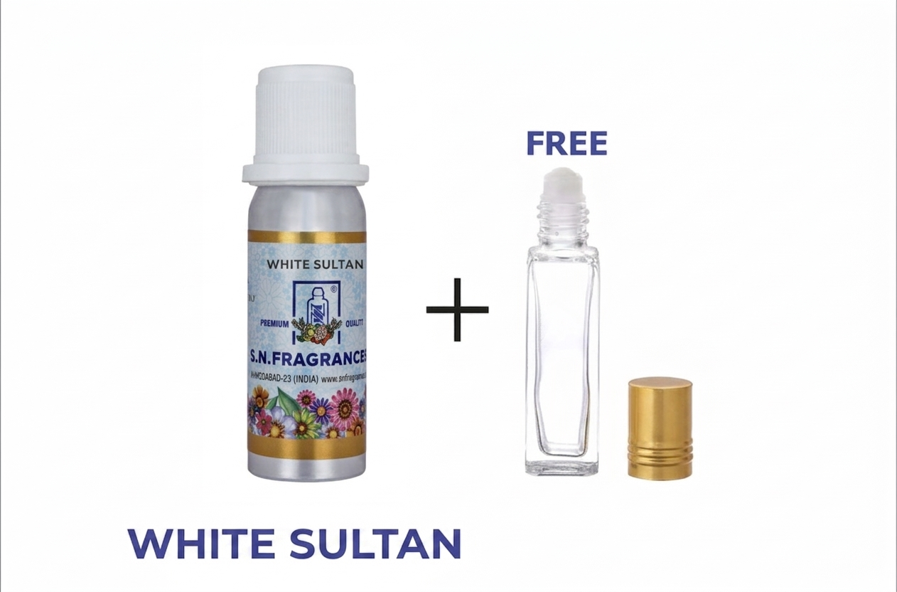 White Sultan Attar 25GM – Leathery, Floral, Musky & Amber Fragrance