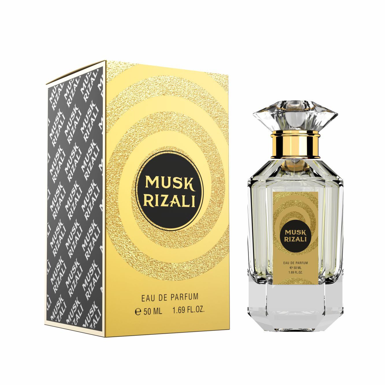 Musk Rizali - Eau de Parfum 50ML - Soft Sensual Musk Lily Amber Musk Powdery