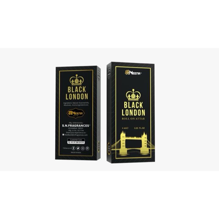Black London Attar – 6ML Pack of Two | Floral, Fruity & Lactonic Fragrance