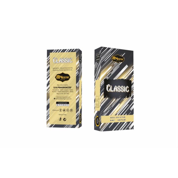 Classic Attar – 6ML Pack of Two | Floral, Powdery, Citrus, Vanilla & Musky Fragrance