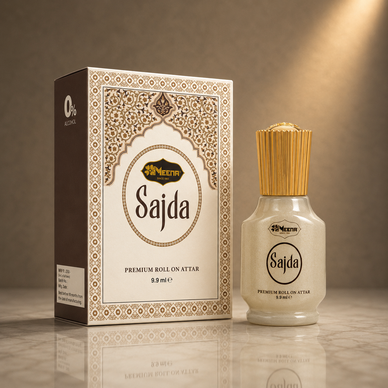 Sajda Attar – 9.9ML | Sweet, Woody, Caramelic, Fruity & Agarwood Fragrance