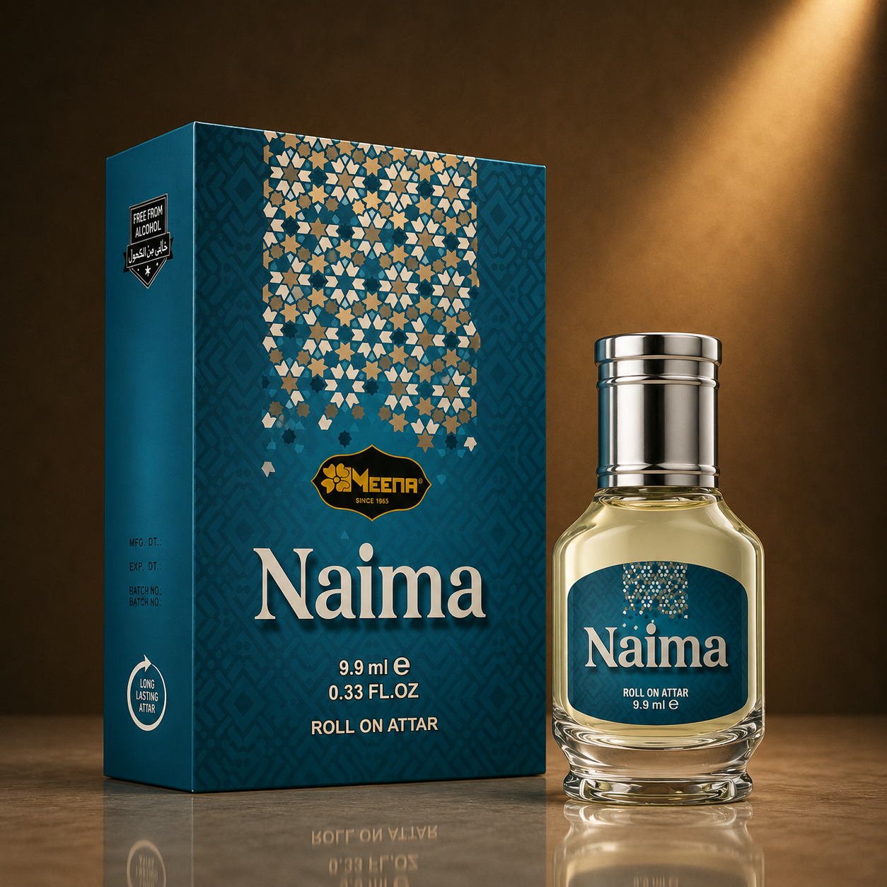 Naima Attar – 9.9ML | Floral, Green, Powdery, Musk & Vanilla Fragrance
